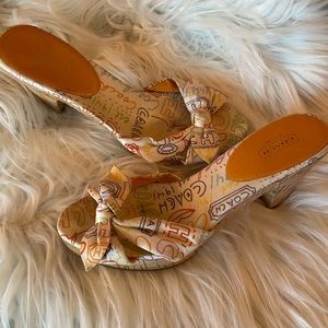 Coach heeled sandals